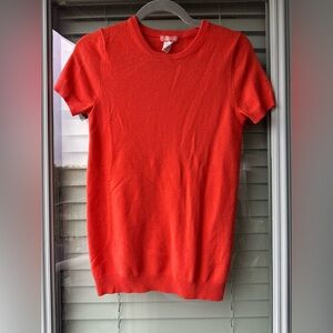 J. Crew Cashmere Short Sleeved Sweater Top